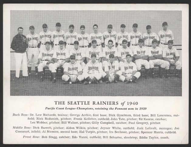 1940 PCL Seattle Rainiers